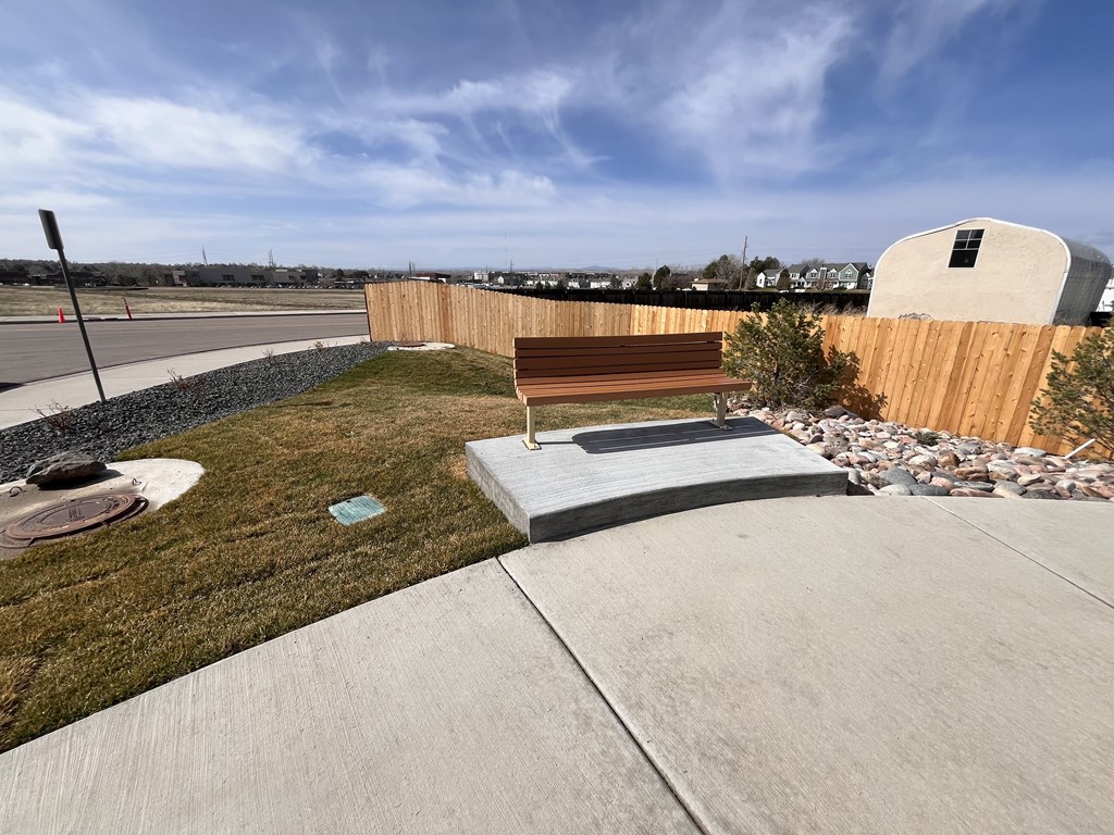 Benches Available To Relax at The Townhomes at Pine Drive, Parker, 80138