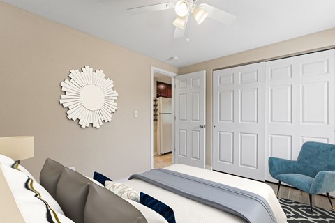 bedroom with a bed at Kingsbrook Arms, Colorado