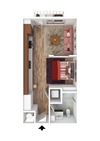 Studio - 480 Sq Ft