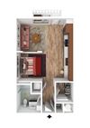 Studio - 530 Sq Ft
