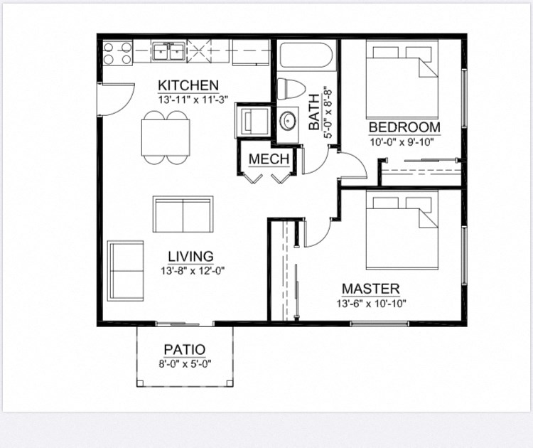 a floor plan of a house
