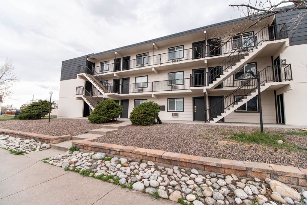 the building where the apartment is located