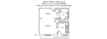 Studio - Low Income Restricted