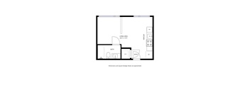 Studio B Floor Plan at Proto Apartments, Denver