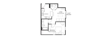 Owl Floor Plan at Peregrine Place Apartments, Colorado