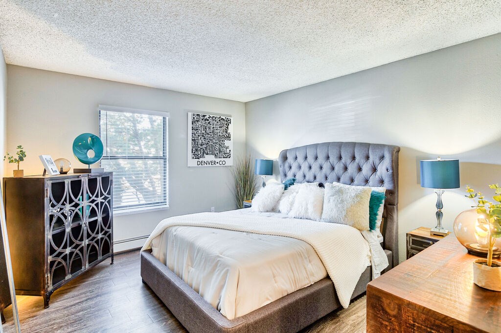 Large Bedroom at Miramar Apartments, Denver, CO 80231