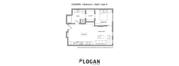 Colburn Floor Plan at The Logan Apartments, Denver, CO