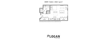 Grant Floor Plan at The Logan Apartments, Denver Colorado