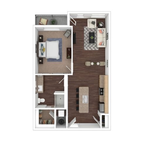 Wren Floor Plan at B Street Lohi Apartments, Denver, CO