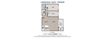 2 Bedroom 1 Bath Premier