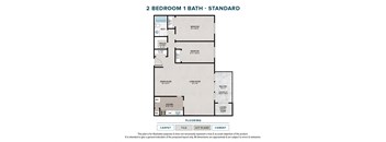 2 Bedroom 1 Bath Standard