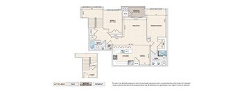 Briarwood B-3 garden apartment floor plan with 2 bedrooms, 2 baths, and a terrace.
