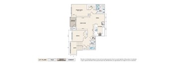 The Dorset (BG-D) garden apartment floor plan with 2 bedrooms, 2 baths, and a patio/balcony