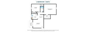 2 Bedroom 1 Bath: Extra Large