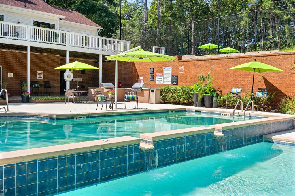 the swimming pool at our hotel