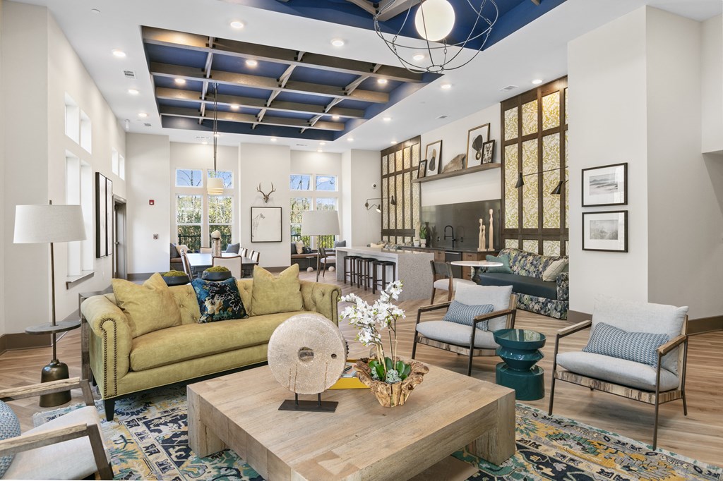 clubroom with modern decorations