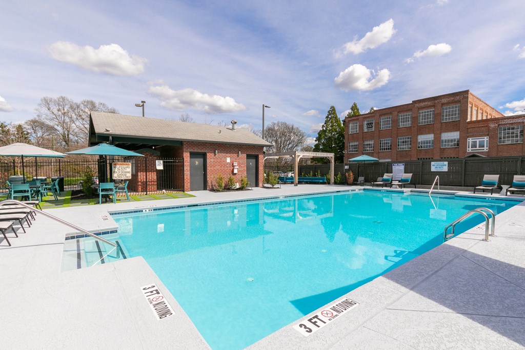 the swimming pool at our apartments