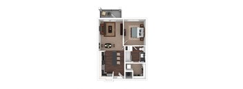 a floor plan of our studio apartment at riviera palms