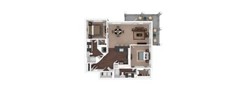 bedroom floor plan an in 2d