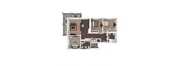 bedroom floor plan an in 2d