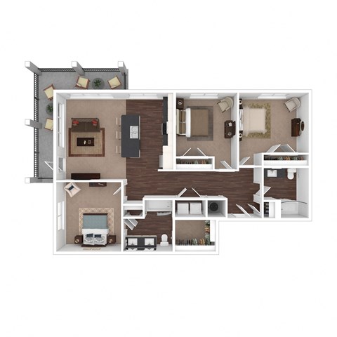 bedroom floor plan an in 2d