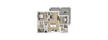 a floor plan of a 1 bedroom apartment with a bathroom and a living room
