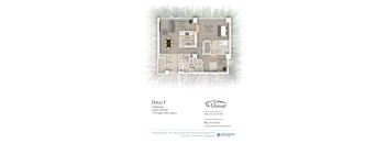 A floor plan for an apartment at The Paramount.
