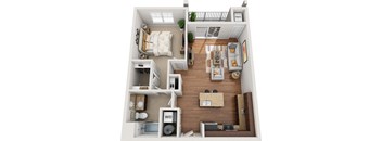 1 bedroom 1 bathroom floorplan