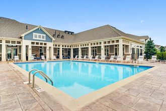 The Oaks of Vernon Hills - Luxury Outdoor Swimming Pool with Lounge Chairs