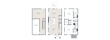 A floor plan of a house with labeled rooms and dimensions.