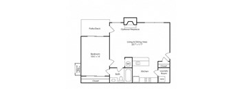 A1 - 693 sq. ft.