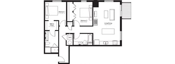 a blueprint of a floor plan of a house