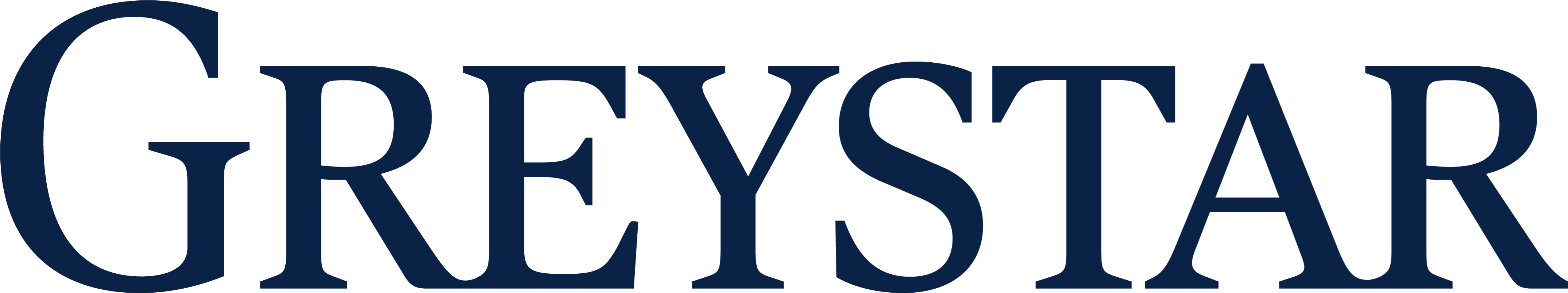 The image features the word "GREYSTAR" in large, bold letters.
