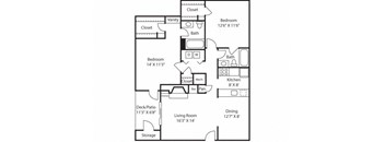 B2R - 1,129 sq. ft.