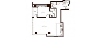 1 Bed 1.5 Bath (1,034 sq ft)