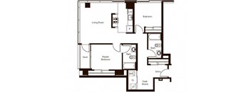 2 Bed 2 Bath (1,190 sq ft)