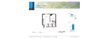 1 Bed 1 Bath (642 sq ft)