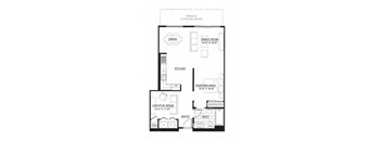 the floor plan of the small floor