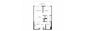floor plan of the first level of the house