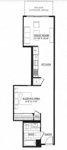 the floor plan of a small house with bedrooms and a bathroom