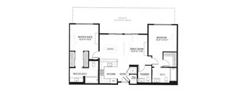 a blueprint of a floor plan of a house