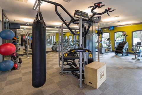 the gym at the apartments for rent