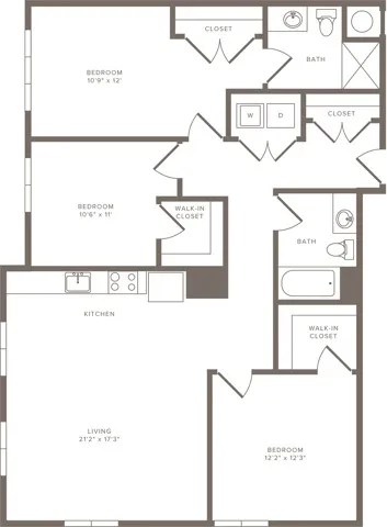 A black and white image of a house floor plan.