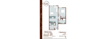floor plan of the first level of the apartment