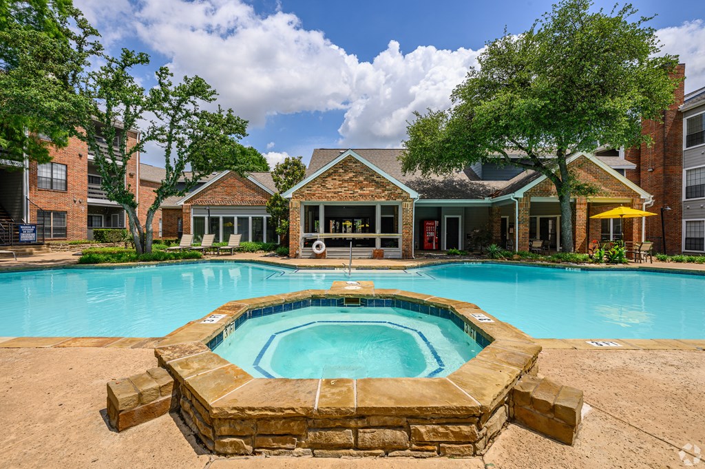 our apartments showcase a swimming pool