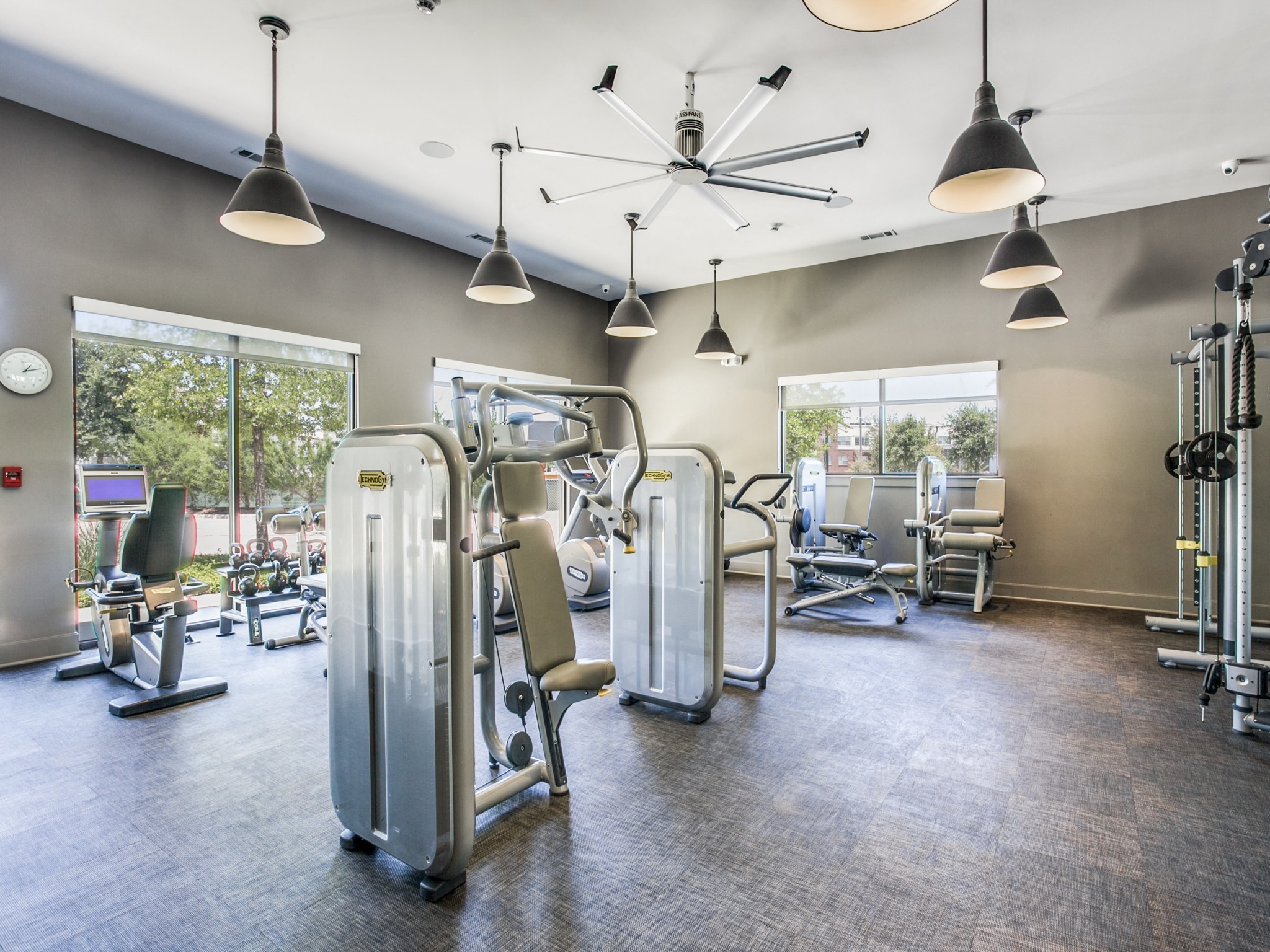 24-Hour Fitness Center featuring Techno Gym & iPod Stations