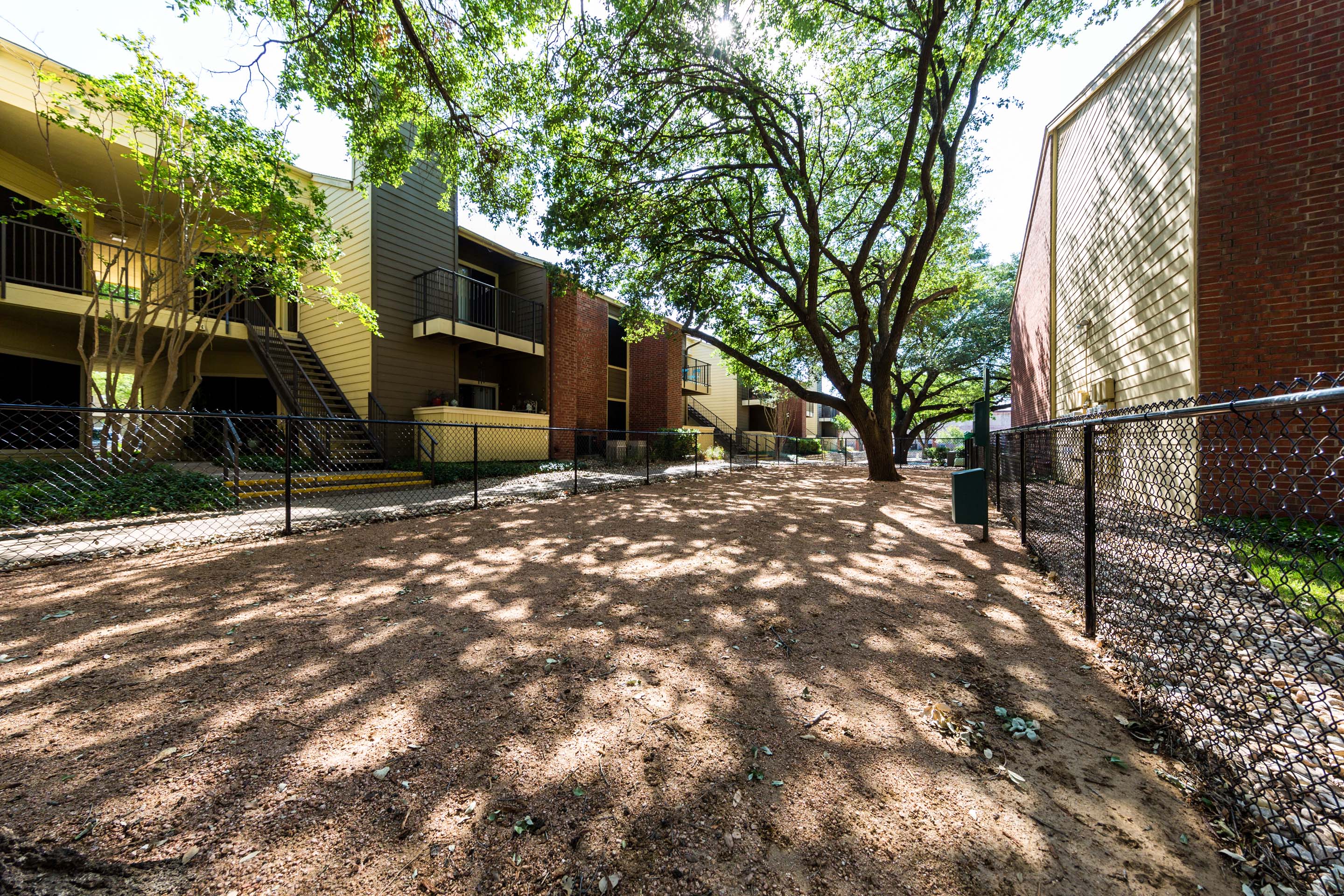 Dog park and pet washing station