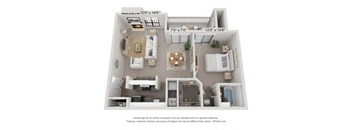 3 bedroom floor plan  the crossings at town creek apartments