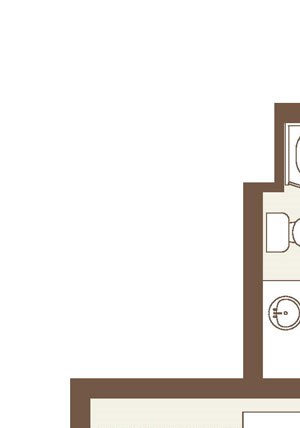 Floorplan-Studio with western exposure and bay window Floorplan-The Cordelia Studio with western exposure and bay window-Studio A7-1