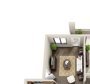 Picacho, 1 Bed 1 Bath floor plan